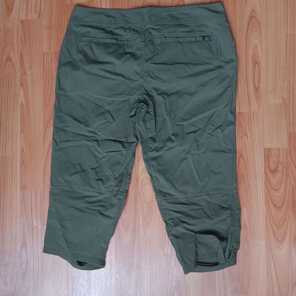 PrAna Jasmine Knicker 3/4 Capri Pants Green Style #W4JASK113 Low Rise - Picture 4 of 8